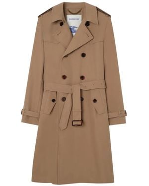 Burberry Gabardina Con Cinturón - Neutro