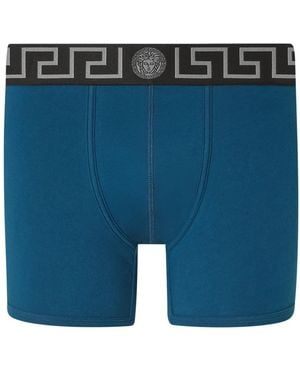 Versace Boxer Medusa Con Vita Elasticizzata - Blu