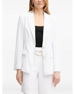 Fracomina Single-Breasted Blazer - White