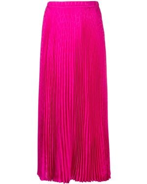 Valentino Garavani Pleated Midi Skirt - Pink