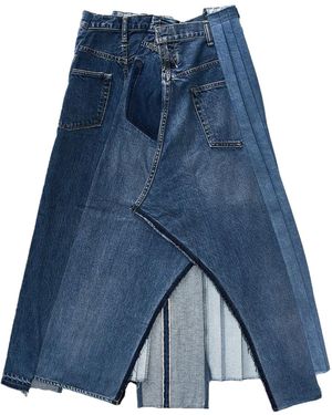Kuro Remake Mark Vi Maxi Skirt - Blue