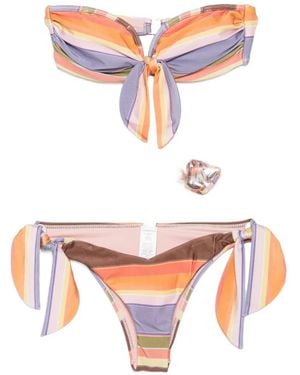Zimmermann Solstice Scarf-Tie Bikini - White