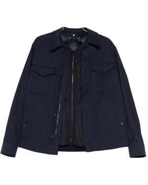 Moncler Brushed Cotton Pocket Jacket - Blue