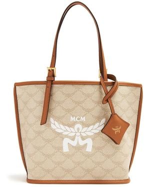 MCM Himmel Lauretos ハンドバッグ M - ナチュラル