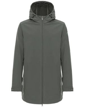 Colmar Originals Hooded Long Waterproof Jacket - Gray
