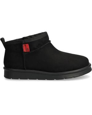 Love Moschino ロゴパッチ ブーツ - ブラック