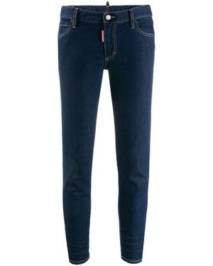 DSquared² Twiggy Cropped Jeans - Blue