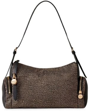 Borbonese Medium Op Naturale Shoulder Bag - Brown