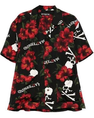 Mastermind Japan Overhemd Met Doodskopprint - Rood