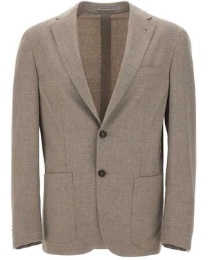 Corneliani Single-Breasted Blazer - Brown