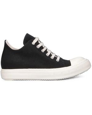 Rick Owens Lace-Up Sneakers - Black