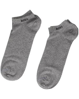 BOSS Logo-Detail Socks - Grey