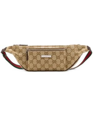 Gucci Gürteltasche Mit Gg Supreme-Webstreifen - Mettallic
