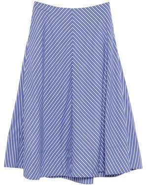 Brandon Maxwell Knox Low-Slung Skirt - Blue