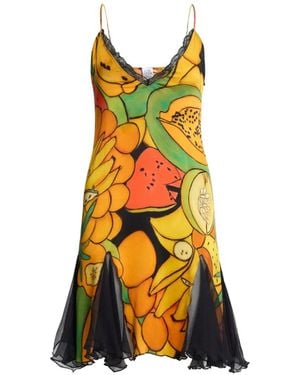 Donde Esteban Frutas Mini Dress - White