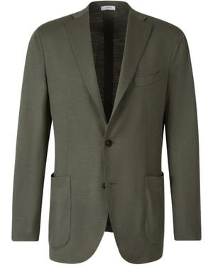 Boglioli Wool Single-Breasted Blazer - Green