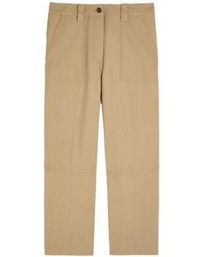 3.1 Phillip Lim Patch-Pocket Straight-Leg Trousers - Natural