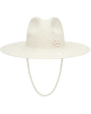Ruslan Baginskiy Fedora Mit Logo-Applikation - Weiß