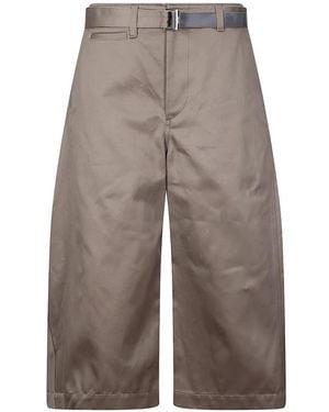 Sacai Belt Chino Trousers - Grey
