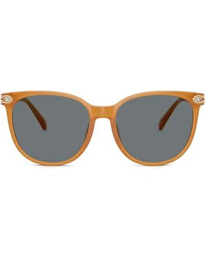 COACH Logo-Plaque Cat-Eye Sunglasses - Orange