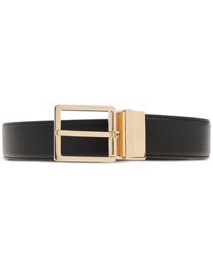 Brioni Leather Belt - White