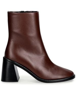 Souliers Martinez Teruel Stiefeletten Mit Blockabsatz - Braun