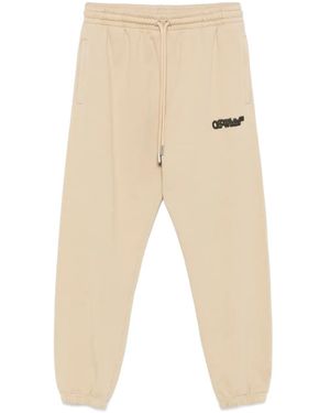 Off-White c/o Virgil Abloh Spray Arrow Track Pants - Natural