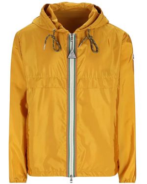 Moncler 'Nidge' Polyamide Hooded Jacket - Yellow