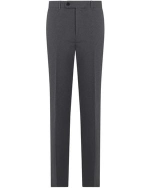 Slowear Micro-Patterned Tailored Trousers - Blue