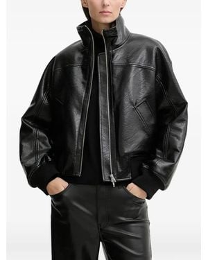 Stand Studio Zip Funnel-Neck Jacket - Black