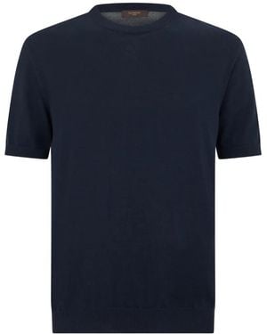 Slowear Crew-Neck Short-Sleeve T-Shirt - Blue