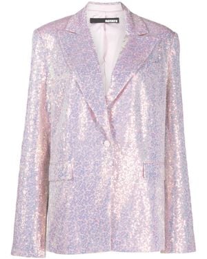 ROTATE BIRGER CHRISTENSEN Sequin-Embellished Single-Breasted Blazer - Pink