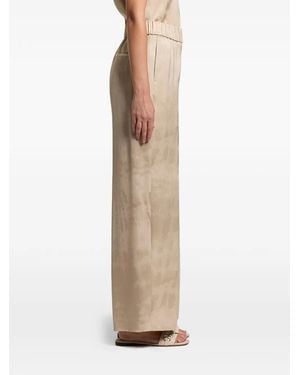 Peserico Fluid Jacquard Pants - Natural