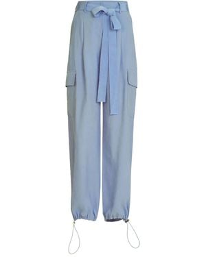 Silvia Tcherassi Pantalon Darnell - Bleu