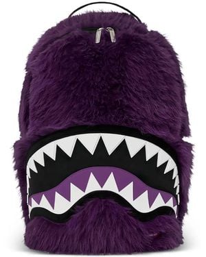 Sprayground Cray Faux-Fur Backpack - Purple