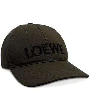 Loewe Futurist Cat Cotton Baseball Cap - Black