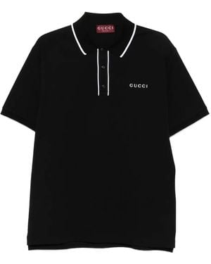 Gucci Poloshirt Mit Kontrastdetail - Schwarz