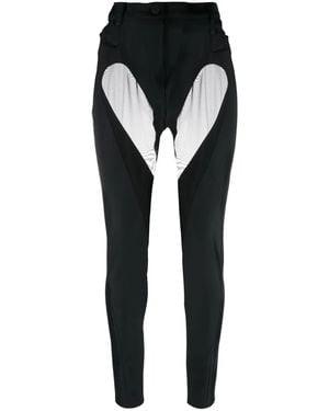 Mugler Paneled Skinny Pants - Black