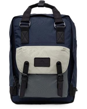 Doughnut Buckle-Fastening Backpack - Blue