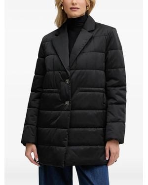 KARL LAGERFELD Quilted Lapel Jacket - Black