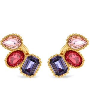Oscar de la Renta クリスタル ピアス - ピンク