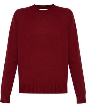 Max Mara Crew-Neck Cashmere Jumper - Red