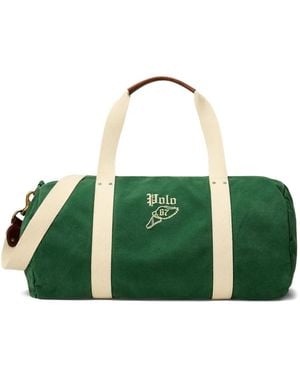 Polo Ralph Lauren Embroidered Canvas Duffle Bag - Green