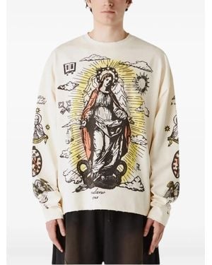 UNTITLED ARTWORKS Sacred グラフィック ロングtシャツ - ナチュラル