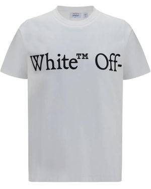 Off-White c/o Virgil Abloh Bookish Scarf T-Shirt - Grey