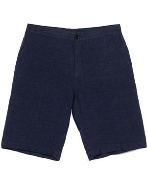 ZEGNA Shorts aus Leinen - Blau