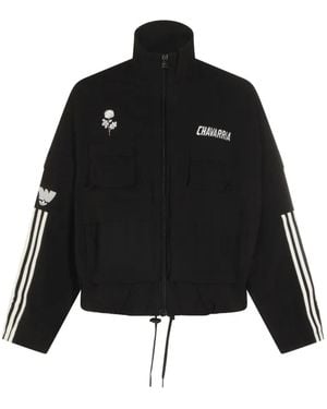 adidas X Willy Chavarria Embroidered Jacket - Black