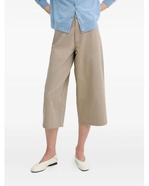 Samsøe & Samsøe Cotton Cropped Pants - Natural