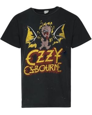 MadeWorn Ozzy Osbourne Bat Wings '90S T-Shirt - Black