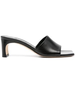 Aeyde Jeanie 55Mm Leather Mules - Black